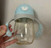 little tiny小怪兽婴儿吸管杯儿童水杯宝宝奶瓶喝奶学饮杯6个月以上1一3-6岁 小怪兽-蓝 210ml 【防喷易吸设计】 实拍图