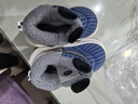 儿童棉拖鞋男童冬季外穿运动包跟保暖踩屎感亲子居家防滑棉鞋男孩 深蓝色【亲子包跟保暖】 内长16cm 【26-27码】 实拍图