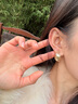 柚芳复古气质猫眼石仿珍珠耳钉女2025年新款高级感轻奢百搭秋冬耳饰 皱球弧形耳钉【一对装】 实拍图