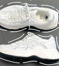 卡帕卡帕女鞋老爹鞋女2025秋季新款厚底跑步运动鞋百搭情侣休闲鞋子女 经典白/鲨鱼灰【四季款】 40.5 实拍图