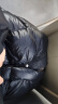 坦博尔鹅绒黑金羽绒服女长款收腰连帽加厚保暖外套TD236890 黑色 170  实拍图