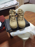 强人沙漠靴3515羊毛保暖作战靴冬季户外运动男棉靴 沙漠防寒靴 棕 40 实拍图