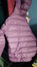 鸭鸭（YAYA）儿童轻薄羽绒服短款小童中大童连帽男女童2023秋冬洋气童装外套 格调紫 150 实拍图