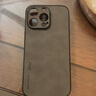 尚苏 适用于 iPhone13Pro手机壳苹果13pro保护套防摔镜头全包简约轻奢羊巴皮硅胶外壳女男款灰色 实拍图