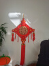 中缘结 中国结桃木挂件客厅大号福字挂饰新居玄关装饰乔迁壁挂礼品 红穗五福临门 实拍图