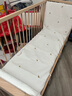 秋莹可升降榉木拼接床实木儿童床婴儿床加宽拼接大床小孩床边床拼接床 三面护栏尾升 +7A抗菌纯棉床围 可升降长150宽60高35【60护栏】 实拍图