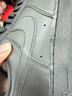 耐克空军一号男子轻便透气板鞋夏运动鞋NIKE AIR FORCE 1 CW2288 001黑/黑 40 实拍图