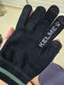 KELME/卡尔美秋冬运动保暖手套健身跑步防寒针织毛线 可触屏手套 黑灰 L（21cm*11cm） 实拍图