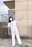 千鹅湖胖妹妹夏季冰丝阔腿裤女2025新款高腰垂感显瘦休闲直筒拖地 乳白色 薄款 【冰丝香蕉裤】有口袋 XL 建议【115-130斤】 实拍图