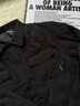 鸭鸭新款衬衫羽绒服男短款翻领2024冬季新款轻薄便携保暖外套上衣Y 2370黑色 180/96A(XL) 实拍图