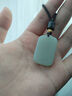 豆蔻时光臻品和田玉晴水平安无事牌吊坠玉坠18K黄金镶玉石项链玉佩男女款 实拍图