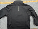 京东京造绒感发热运动长袖t恤男冬季加绒保暖半拉链卫衣户外通勤黑色L 实拍图