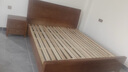 惠寻 京东自有品牌 床新中式全实木实木床1.5米单人床1.8米x2米双人床 床+床头柜*1 1800mm*2000mm框架结构 实拍图