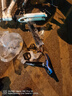 百士盾山地车自行车成人学生车公路变速越野单车赛车碟刹26寸青少年男女 【基础升级版】辐条轮-白蓝色 26寸21速/身高160-180/ 实拍图