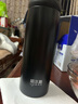 哈尔斯（HAERS）保温杯304不锈钢大容量男女泡茶杯子带茶隔户外便携旅游车载水杯 650ml亚光黑-304不锈钢 实拍图