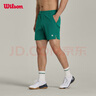 威尔胜（Wilson）官方夏季男士TOURNAMENT运动梭织网球裤7寸运动短裤 WM00299411GNN-矿石绿 S /170/80A 实拍图