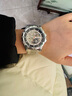 马克华菲（MARK FAIRWHALE）手表男士机械表全自动镂空飞轮时尚男表国潮夜光防水瑞士品质腕表 银红钢带/定制刻字/礼盒包装 实拍图