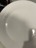 松发瓷器好韵釉下彩碗具家用陶瓷碗碟餐具纯白暗纹系列组合碗盘 好韵10英寸平盘 实拍图