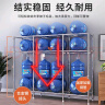 布衣柜家用简易衣柜20管加粗全钢架钢管衣柜出租屋双人收纳挂衣柜 2米斑马【合金钢接头】 实拍图