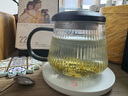 忆壶茶（YIHUTEA） 茶杯玻璃杯茶水分离泡茶杯 带过滤花茶杯 家用耐热装开水杯子 【竖纹加厚】楠初杯400ML 实拍图