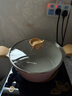懒米抱抱锅不粘锅炒锅麦饭石平底炒菜锅钛晶具家用电磁炉燃气灶用厨具 抱抱炒锅30+汤锅（粉） 24cm 实拍图