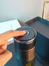 杯之润茶杯茶水分离玻璃杯男士高硼硅耐热双层防摔商务办公便携水杯子 商务黑420ml【隔热防爆】 实拍图