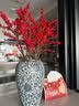 家居装饰品摆件景德镇陶瓷花器现代中式陶瓷花瓶复古青花缠枝莲 缠枝莲(大中小三件套) 实拍图