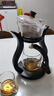 尚言坊玻璃自动茶具套装整套带茶盘懒人泡茶吸磁茶壶泡茶神器茶具三件套 2【轻畅款】邀月自动茶具 实拍图