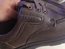 骆驼（CAMEL）牛皮系带中年爸爸鞋增高商务休闲皮鞋男加绒 G15A211067R 棕色 40 实拍图