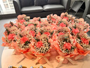 鲜花情同城配送速递单支玫瑰花康乃馨向日葵郁金香鲜花公司用花束 单支粉色康乃馨鲜花（20束起送） 同城配送 支持预约日期 实拍图