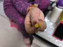 中国黄金（CHINA GOLD）足金拉丝小方糖耳钉女款黄金绕线耳饰品情人节生日礼物送女友老婆 【今/次日达】拉丝小方糖耳钉 约2.3g 实拍图