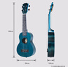 奥德斯克（AODSK）AUS-P06BL尤克里里乌克丽丽男女学生儿童入门21英寸小吉他迷迭蓝 实拍图