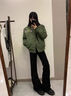 举风怪兽实验室柳叶弯刀牛仔裤男款胖子大码腿粗屁股大直筒微喇叭裤子 黑色 【高品质】 L 建议110-130斤收藏加购优先发 实拍图