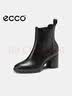 爱步（ECCO）靴子女 百搭圆头高跟切尔西女靴牛皮靴 雕塑222683 黑色22268301001 37 实拍图