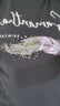 真维斯（JEANSWEST）t恤女纯棉白色女装2025春夏t恤上衣女士印花打底衫黑色M 实拍图