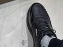 骆驼（CAMEL）男士加绒套脚快穿牛皮商务休闲运动皮鞋 G14A220724R 黑色 40 实拍图