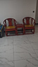 杭忠府古典家具圈椅三件套实木榆木太师椅中式官帽椅皇宫椅茶几组合 菠萝格皇宫椅三件套 实拍图