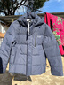 雪中飞羽绒服男士鸭绒冬季可拆卸帽温暖加厚短款时尚商务休闲百搭外套男 雾蓝色 L (175) 实拍图