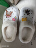 卡帝乐鳄鱼洞洞棉拖鞋女士冬季休闲棉拖加绒保暖棉鞋子女 11129M 白色 37 实拍图