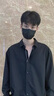 衬衫男士春夏季长袖垂感高级感宽松休闲黑色衬衣男长袖冰丝寸衫潮 C054黑色 常规 XL 实拍图