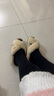 UGG春季女士休闲潮流交叉纯色居家户外舒适时尚平底毛拖鞋1138116 NAT | 自然白色 37 实拍图