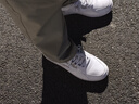 鸿星尔克板鞋男秋季透气鞋子男鞋轻便简约软底运动复古休闲鞋小白鞋拿铁 实拍图