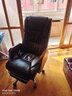 凯联（KAILIAN）真皮老板椅可躺牛皮大班椅子商务电脑椅书房家用舒适久坐办公座椅 深咖啡+搁脚 头层牛皮＋按摩 实拍图