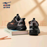 鸿星尔克（ERKE）童鞋鸣鸥2.0男女童加棉跑鞋儿童保暖棉鞋正黑/钢灰色33 实拍图