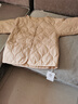 子牧棉麻冬装 女百搭菱格棉衣棉服短款外套宽松夹棉小棉袄0935 杏色 M (建议105斤以内) 实拍图
