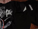 畅登短袖t恤男装夏季薄款休闲套装男潮流学生青少年一套衣服搭配短裤 黑色【W01】上衣+黑短裤 M 实拍图