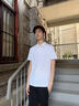 真维斯（Jeanswest）Polo衫男夏季简约休闲透气短袖男士时尚百搭商务t恤潮流宽松上衣 【7A抗菌】雾霾蓝(快乐柯基胸标) XL /180(体重140-160斤左右) 实拍图