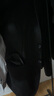 罗蒙（ROMON）西服男士春秋季毛呢西装男商务休闲上衣服外套男装 黑色加棉 4XL 实拍图