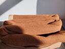 云羊驼色羊毛毯加厚保暖防潮家用纯羊毛盖毯宿舍午睡纯色床上毯子冬季 驼色 100%羊毛 150*200cm   3.6斤 实拍图