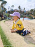 迪士尼宝宝（Disney Baby）童装男童套装潮酷米奇宝宝卫衣套装保暖舒适 黄色 3岁/身高100cm 实拍图